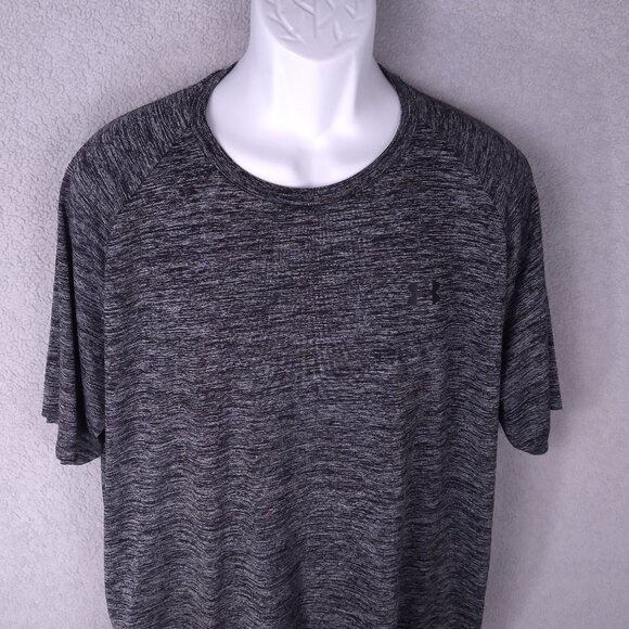 Under Armour Men’s Performance Tech Shirt Gray Heather Short Sleeve Size XXL - Picture 1 of 14
